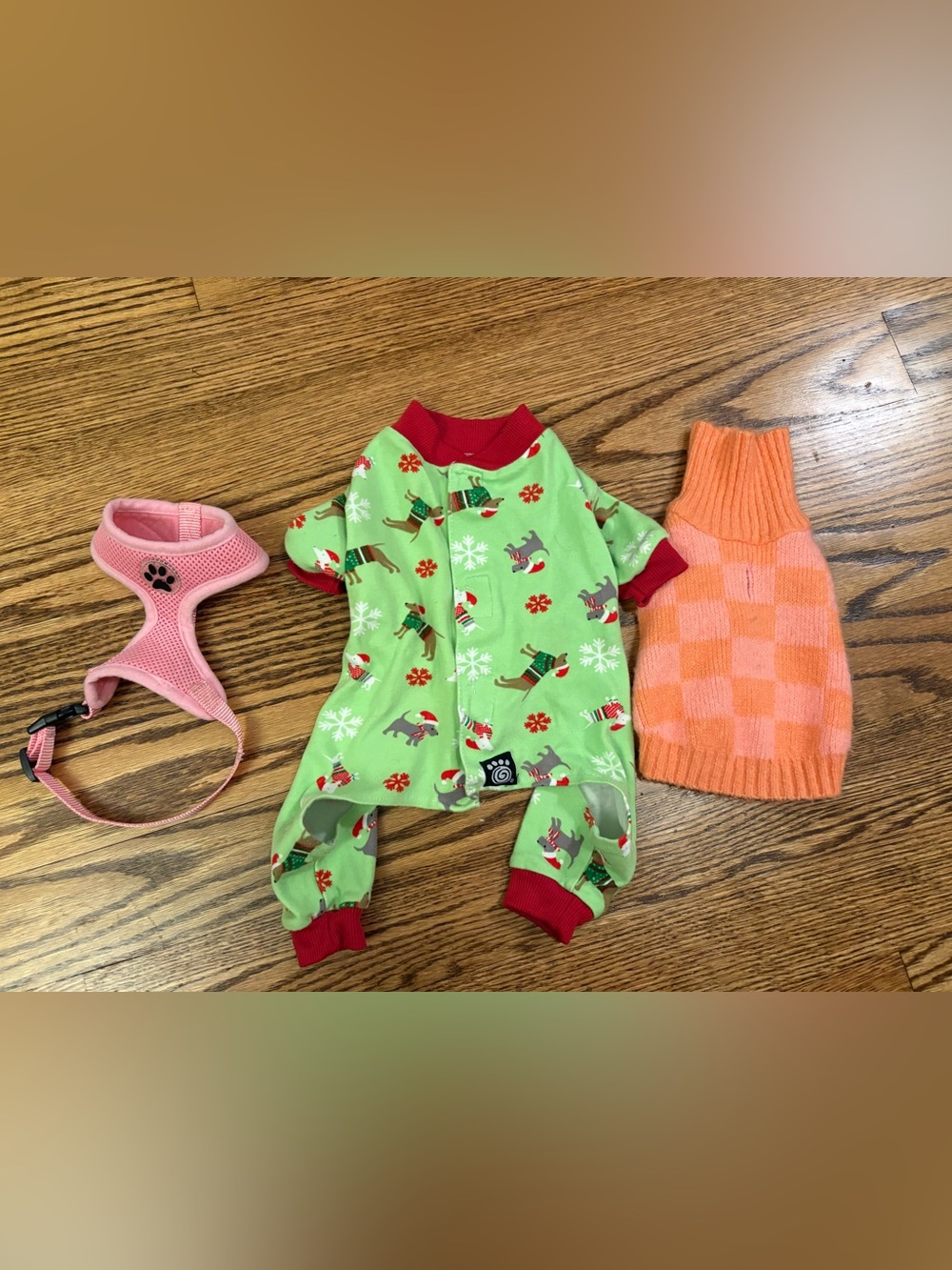 XSmall Dog Clothes & Harness Bundle
